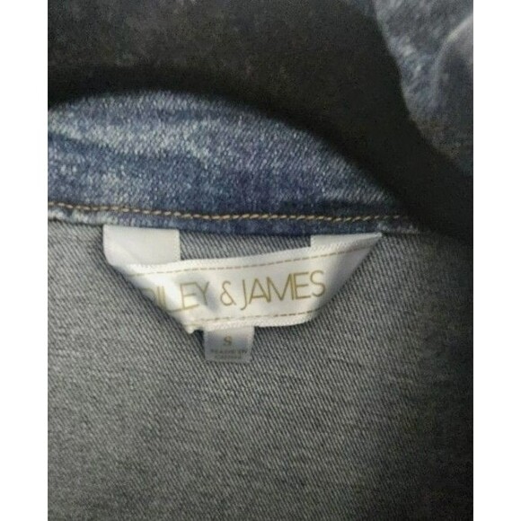 Riley & James Women's S Stretchy Denim Dress Boho Chic - Picture 2 of 3